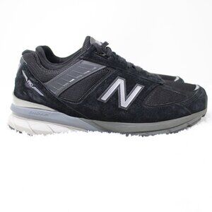 New Balance 990V5 Shoes Mens 11.5 Black/Silver Running Athletic Sneakers